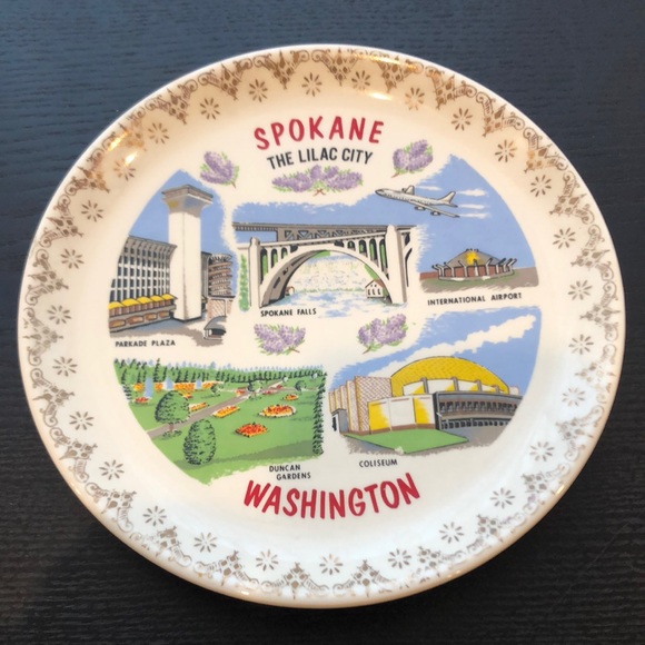 State of Washington Decorative Ceramic Pottery Platter Plate - Picture 1 of 3